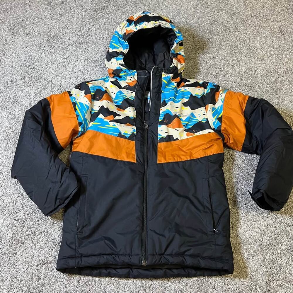 Columbia Boy's Puffer Hooded Winter Jacket Medium size 10/12